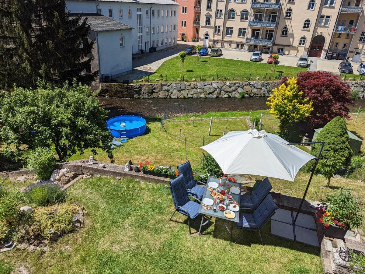 赛博尼茨Urlaubstraum Mit Pool, Terrasse & Fluss Im Garten - Ut公寓 外观 照片
